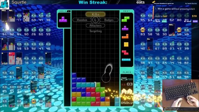 Tetris 99 Bounty - "Win a game without pressing A & X" смотреть онлайн