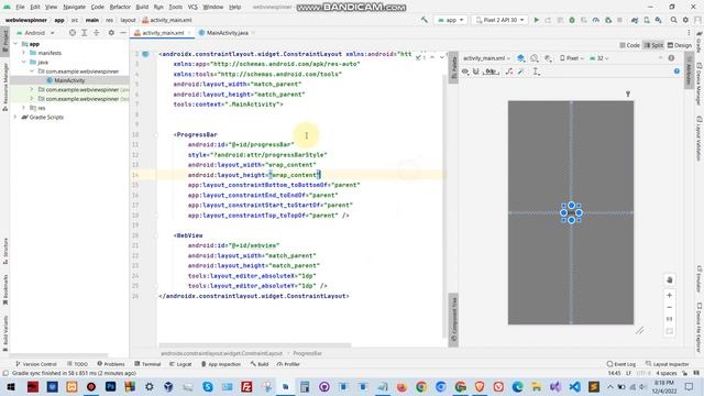 Spinner Progressbar and webview : Android Studio смотреть онлайн