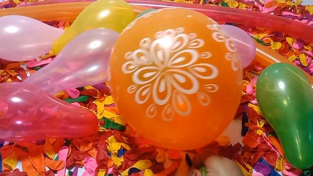 Blow Up Colorful Balloons Play And Fun With Big Balloon | Stick Balloon And Mini Balloons