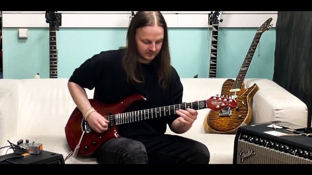 Ernie Ball Music Man Majesty John Petrucci Red Sunrise Limited Run смотреть онлайн