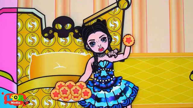Cartoon -  Paper Diy Poor And Rich Mother And Daughter Fire Family - Wednesday Compilation 놀이 종이