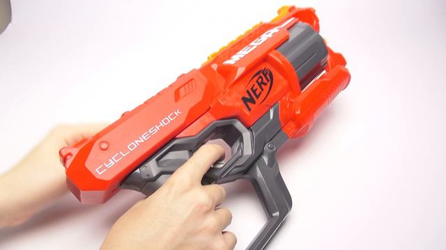 Нерф бластер. Мега Циклон Шок Обзор Новое видео Nerf