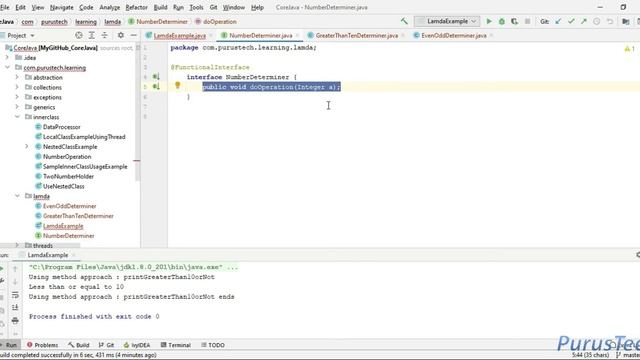 Java Lamda expression and Functional interface -Part-42_Java Tutorial for Beginners смотреть онлайн