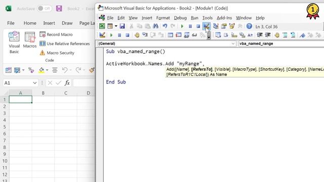 Create a Named Range using VBA | Excel VBA смотреть онлайн