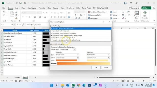 Multi-color Data bar with REPT function in Excel смотреть онлайн