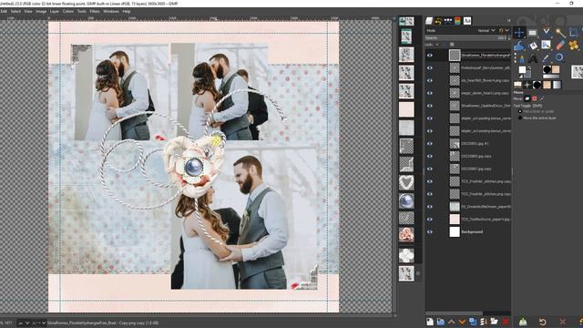 Week 25 of 52 DigiScrap layouts in 52 Weeks using GIMP; a Photoshop alternative смотреть онлайн