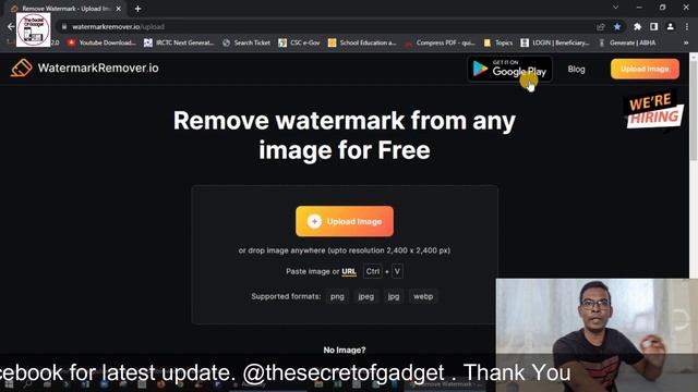 Photo Se Watermark Kaise Remove Kare | Remove Watermark From Your Image | The Secret Of Gadget смотреть онлайн