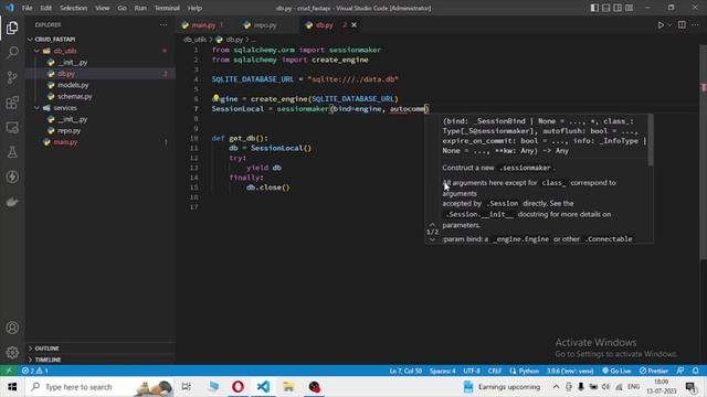 Create REST API using FastAPI and SQLalchemy with async requests | FastAPI | Python смотреть онлайн