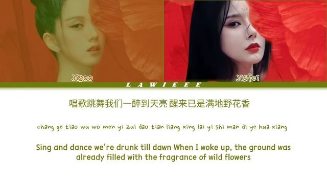 JISOO, JIAFEI – FLOWER (꽃) (Color Coded Han/Rom/Eng/Lyrics) смотреть онлайн
