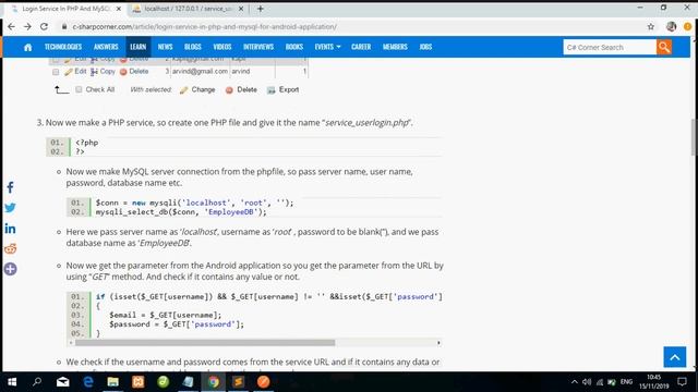 Service_userlogin.php (Tools menggunakan Postman) смотреть онлайн
