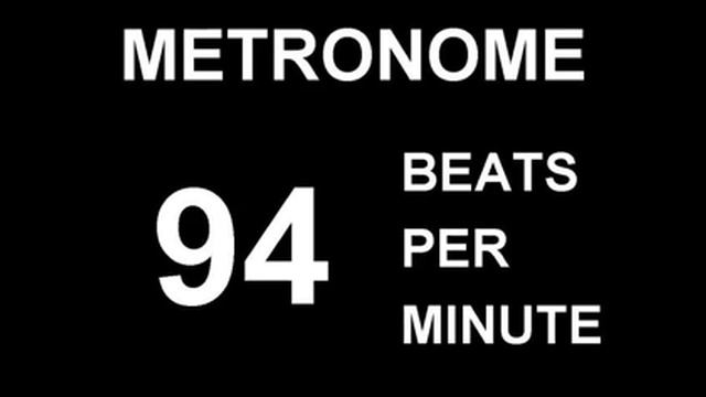METRONOME 94 BPM (BEATS PER MINUTE) смотреть онлайн