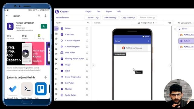 MOBİL UYGULAMANDAN PARA KAZAN! "Kendi Mobil Uygulamamızı Yapıp Reklam Ekleyelim" смотреть онлайн