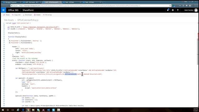 Using FullCalendar.io and Search to Create a Rollup Calendar in SharePoint смотреть онлайн