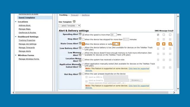 Creating a tracking alert template using the TeleNav Track web interface смотреть онлайн