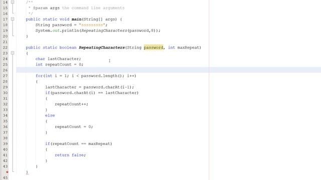 Java Validation: Validating a Password Part 5 (Checking For Repeating Characters) смотреть онлайн