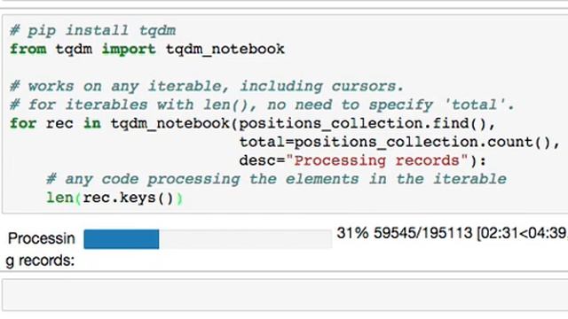 Jupyter / IPython progress bar visualization via tqdm смотреть онлайн