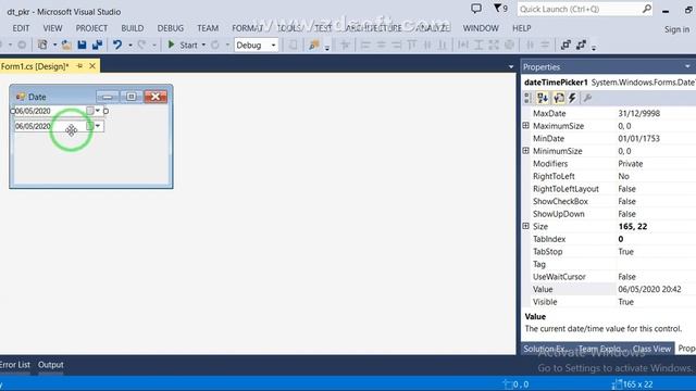 how to set datetimepicker start of month in C# in Urdu || Hindi смотреть онлайн