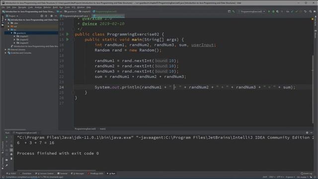 Intro to Java Chapter 03 Exercise 02 - Game: add three numbers смотреть онлайн