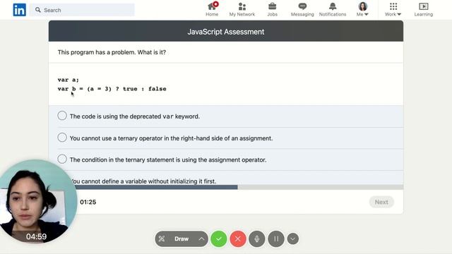 Taking a JavaScript Skills Assessment Live (no editing! ?) смотреть онлайн