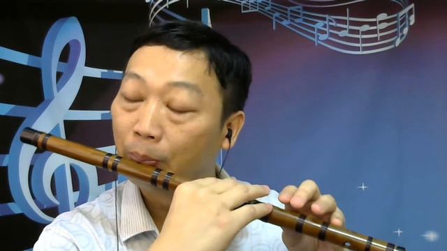 《Sadness and sorrow》played with Key F Chinese bamboo flute(dizi) смотреть онлайн