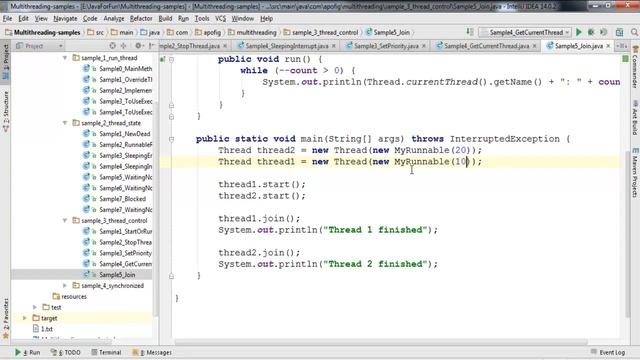 [JuJa] [Core] [Multithreading] 09 Присоединение к потоку join смотреть онлайн