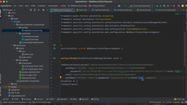 [Spring Security] Login Logout Authorization