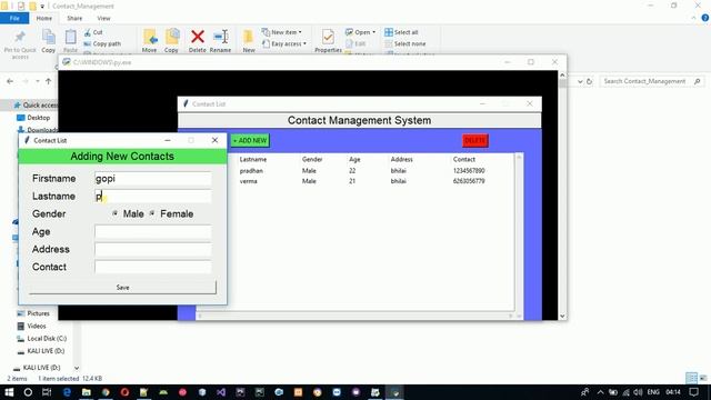 Contact Management System in Python смотреть онлайн