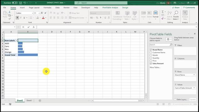 Excel 2016 Advance | Pivot Table Series | Adding Data Bars| Part 3| Tech classroom смотреть онлайн