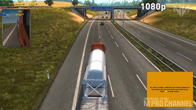 Euro Truck Simulator 2 GamePlay in NVIDIA GeForce GTX 1050 смотреть онлайн