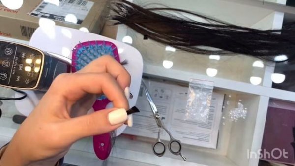 Капсулирование волос . Метод капсуляции. Обучение наращивание волос видео урок