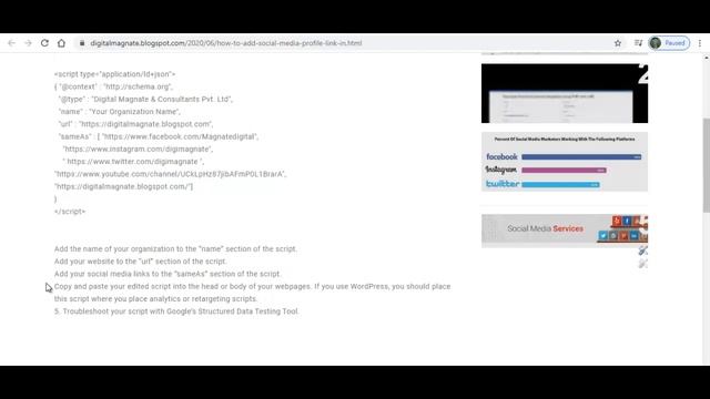 How To Add social media profile link in Google search смотреть онлайн