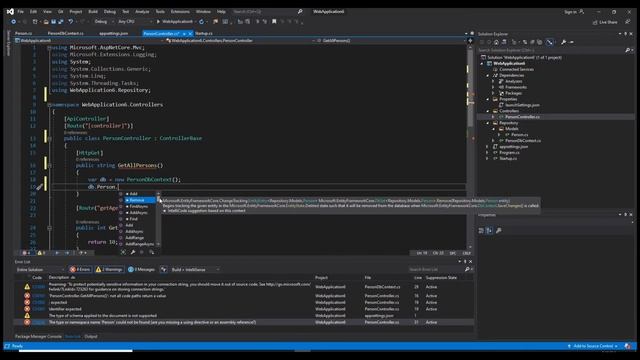 ASP.NET Core Web API | Entity Framework Core - Create CRUD APIs (Step by Step) [03] смотреть онлайн