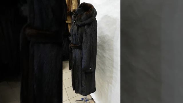 Красивая норковая шуба темно-коричневого цвета смотреть онлайн
