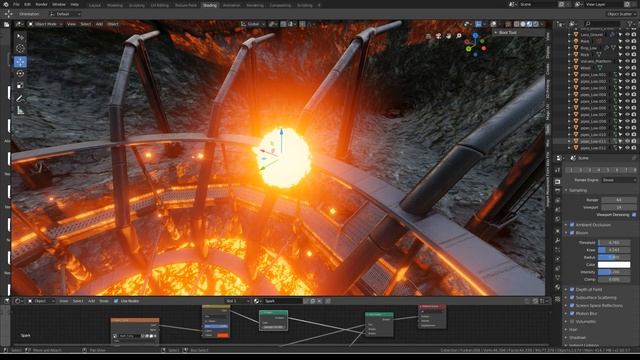 Geothermal Steam Factory Blender 2.8 Eevee смотреть онлайн