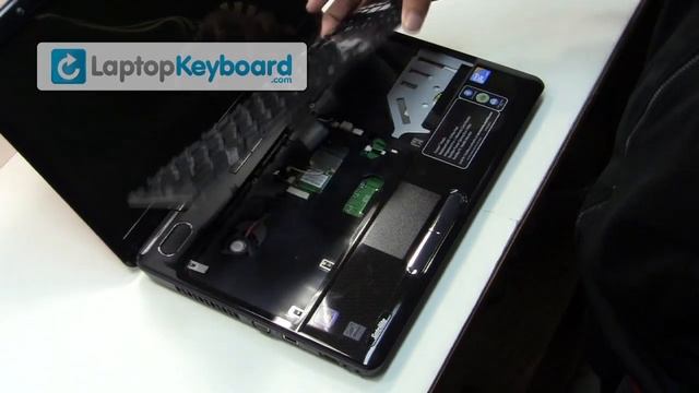 Toshiba Satellite Laptop Keyboard Installation Replacement Guide - A500 L500 - Remove Replacement смотреть онлайн