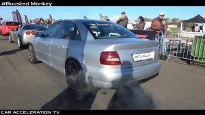 Audi S4 B5 2.7 V6 Biturbo Acceleration Sound 0-300