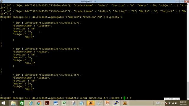 2 MongoDB Aggregation смотреть онлайн