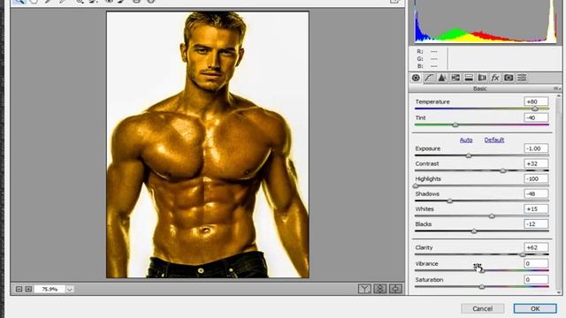 Best golden face tutorial in 3 miniute photoshop cc || golden face || смотреть онлайн