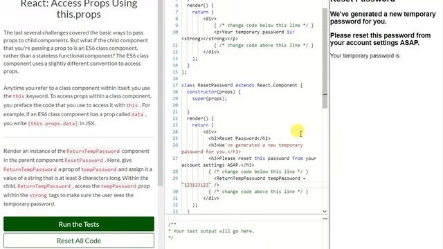 REACT: Access Props Using this props (19) смотреть онлайн
