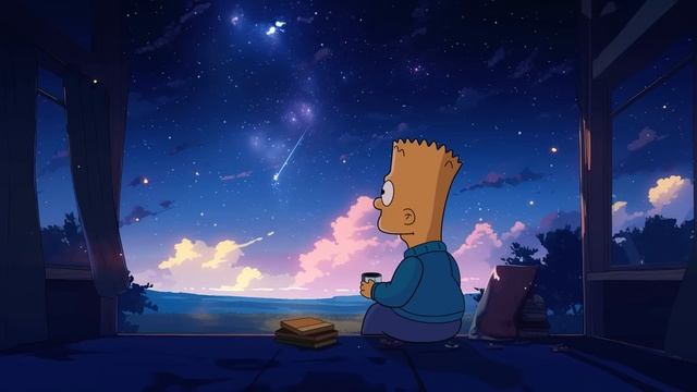 Chillin' in the night ? Lofi Hip Hop Mix ☕️ Relaxing Music, Stress Relief смотреть онлайн