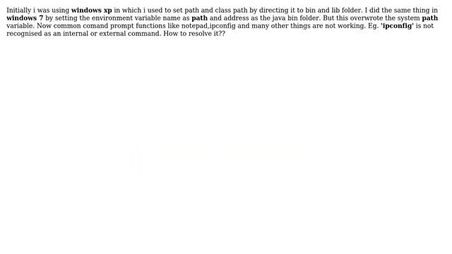 Setting java variables affected my system variables смотреть онлайн