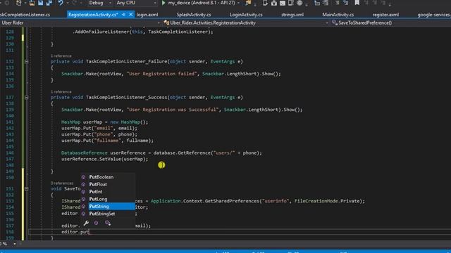 Xamarin Android Uber Clone - Shared Preferences смотреть онлайн