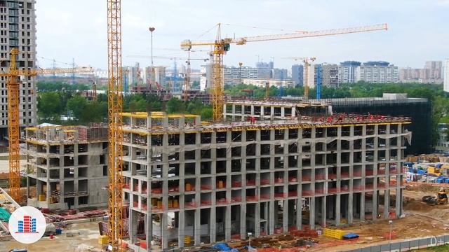 Обзор с воздуха ЖК «Событие» (аэросъемка: июнь 2020 г.) смотреть онлайн