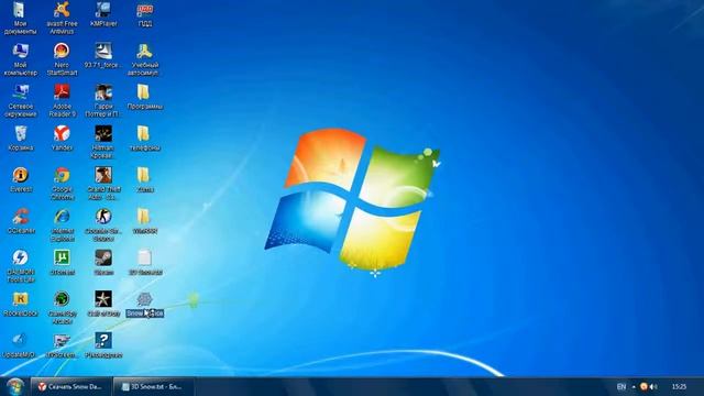 Заставка 3D Snow [как скачать и как работает] смотреть онлайн