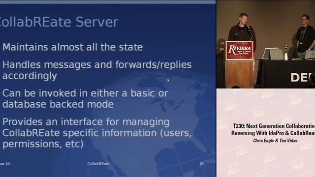 DEFCON 16: Next Generation Collaborative Reversing with Ida Pro and CollabREate смотреть онлайн
