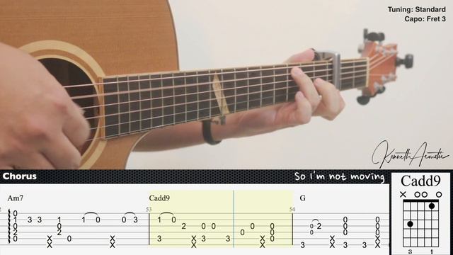 The Man Who Can’t Be Moved - The Script | Fingerstyle Guitar | TAB + Chords + Lyrics смотреть онлайн