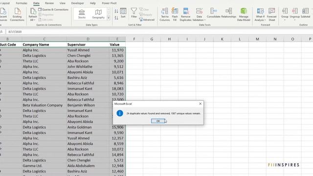 Data Deduplication and Unique Values in Excel смотреть онлайн