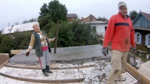 Заливаю плиту перекрытия СВОИМИ РУКАМИ. Первая половина дома.