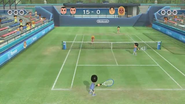 WiiU Sport Club, tennis.. road to level 9! смотреть онлайн