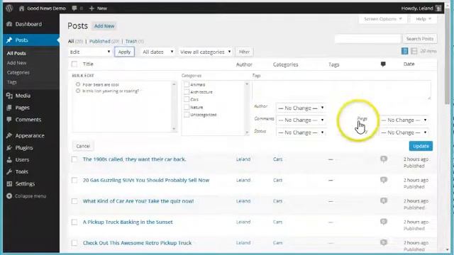 Setting up the slider on the Good News WordPress theme смотреть онлайн